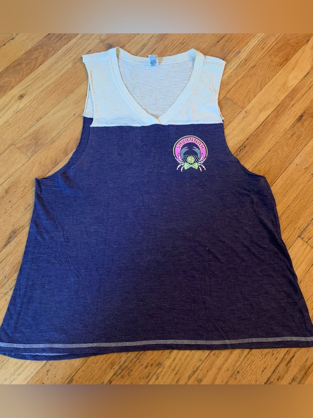 Savannah Georgia Crab Tank Top size L